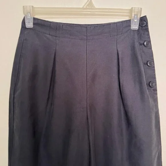 Madewell Side-Button Tapered Crop Pants Style#NC374 Size 4